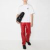 FW21 Caravaggio con estampado de flechas, cuello redondo, pantalones cortos y corte holgado, blanco