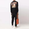 FW21 Caravaggio Painting Liso Manga larga Versión estándar Negro