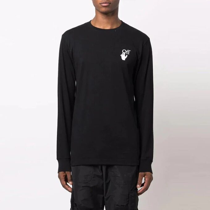 FW21 Caravaggio Painting Liso Manga larga Versión estándar Negro