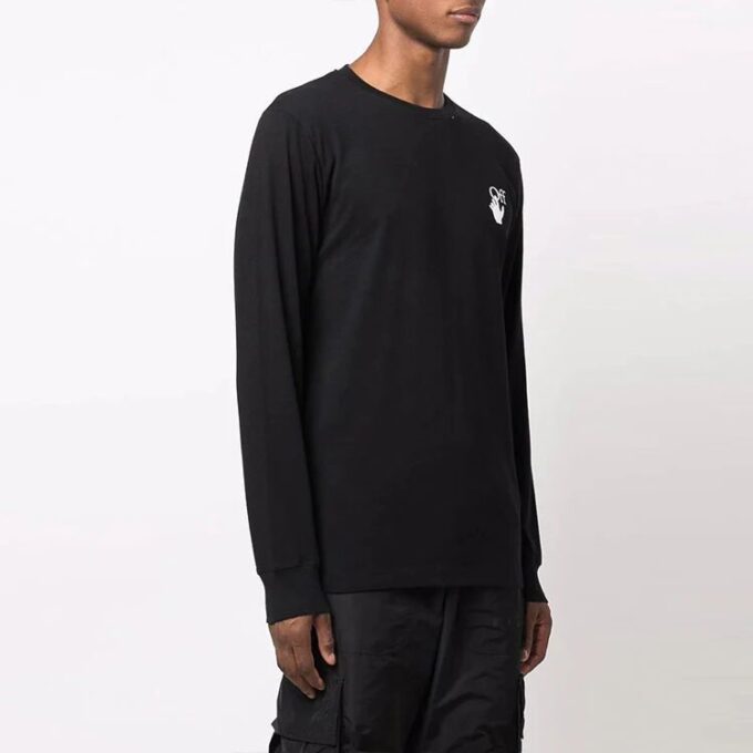 FW21 Caravaggio Painting Liso Manga larga Versión estándar Negro
