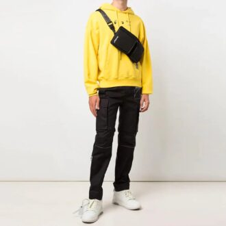 FW21 Casual Manga larga Corte holgado Amarillo