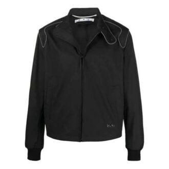 FW21 Chaqueta aviador con logotipo, versión negra