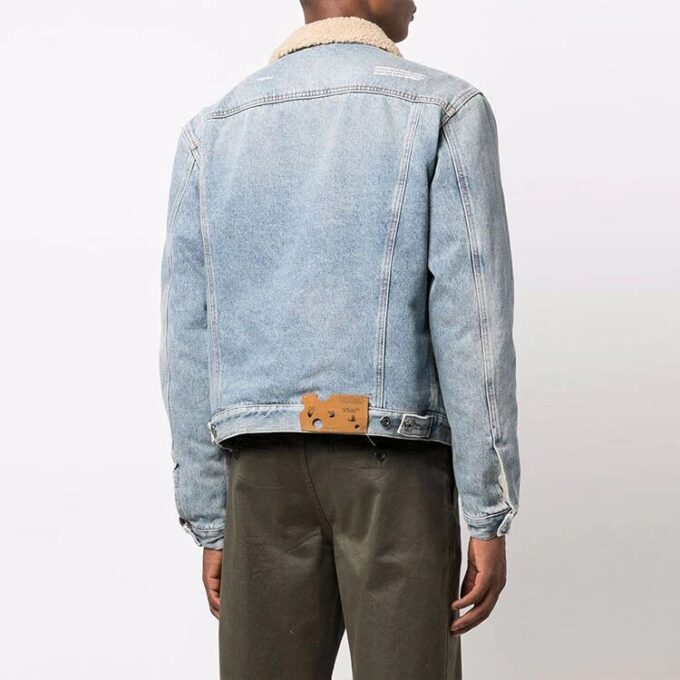 FW21 Chaqueta de Denim lavado Stay Warm, versión Ordinary, azul