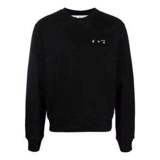 FW21 Cuello redondo con estampado de Arrows Versión jersey Negro