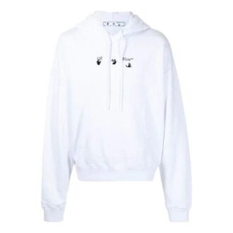 FW21 Estampado con logotipo, manga larga, corte holgado, blanco