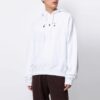 FW21 Estampado con logotipo, manga larga, corte holgado, blanco