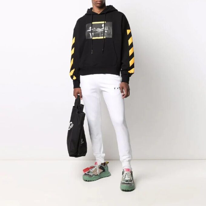 FW21 Estampado de cuadro Unisex Negro