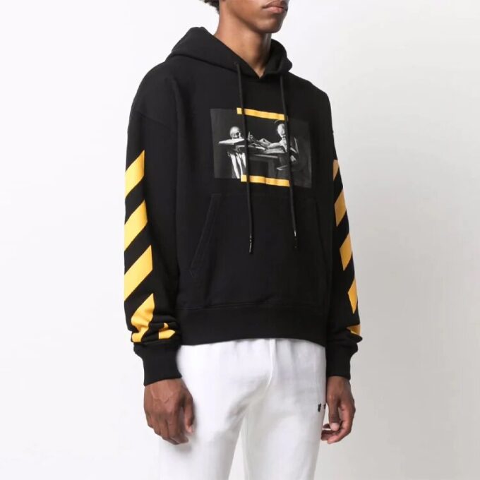 FW21 Estampado de cuadro Unisex Negro