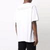 FW21 Estampado de letras Cuello redondo Pantalones Cortos Corte holgado Blanco