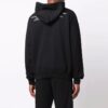 FW21 Estampado de letras, sudadera con cordón, versión negra