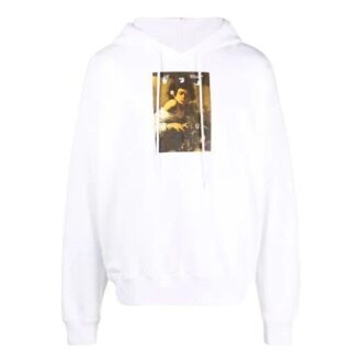 FW21 Estampado de letras, versión con cordón, blanco