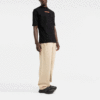 FW21 Estampado de logotipo con patrón de flechas, cuello redondo, pantalones cortos, versión estándar, negro