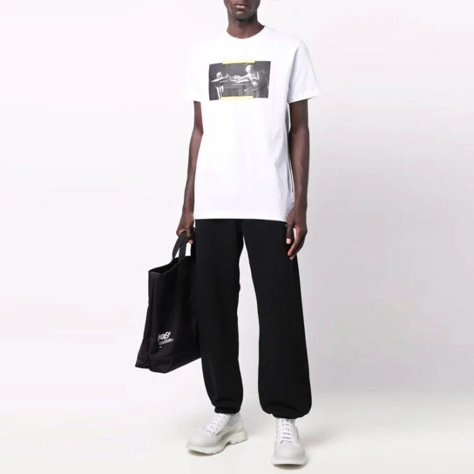 FW21 Estampado Pantalones Cortos Versión estándar Blanco