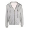 FW21 Jersey con logo estampado, cremallera, versión estándar, gris