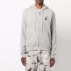 FW21 Jersey con logo estampado, cremallera, versión estándar, gris