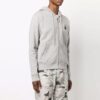 FW21 Jersey con logo estampado, cremallera, versión estándar, gris