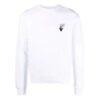 FW21 Jersey de algodón de cuello redondo, versión blanca