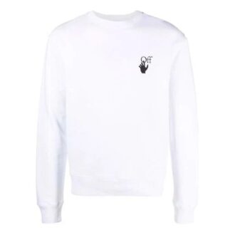 FW21 Jersey de algodón de cuello redondo, versión blanca