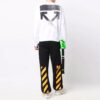 FW21 Jersey de algodón de cuello redondo, versión blanca