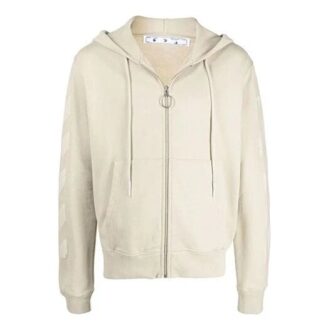 FW21 Logo Arrow Zipper Versión Ordinaria Beige