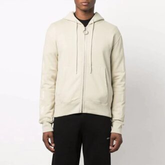FW21 Logo Arrow Zipper Versión Ordinaria Beige
