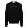 FW21 Logo Cuello redondo Manga larga Corte holgado Negro