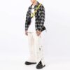 FW21 Logotipo en el pecho, pantalones cortos, corte holgado, blanco