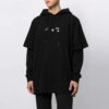 FW21 Marker Arrows Jersey de manga larga holgado Negro