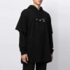 FW21 Marker Arrows Jersey de manga larga holgado Negro