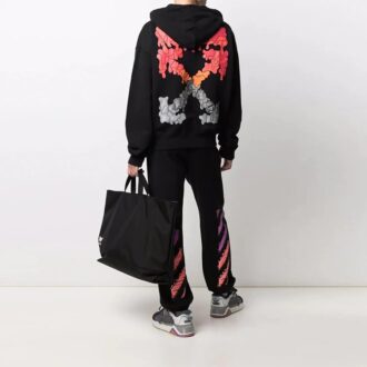 FW21 Melting Arrow Logo Print Sports Hombre Negro