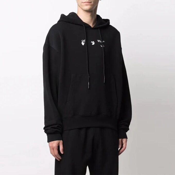 FW21 Melting Arrow Logo Print Sports Hombre Negro