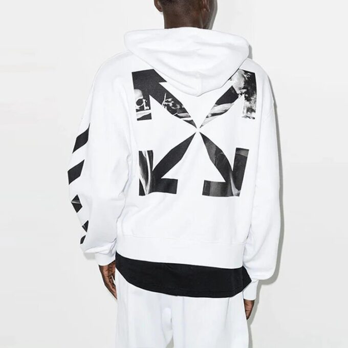 FW21 Sudadera con capucha de manga larga, versión blanca