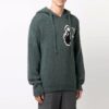 FW21 Sudadera con capucha de punto con logotipo, versión estándar, verde