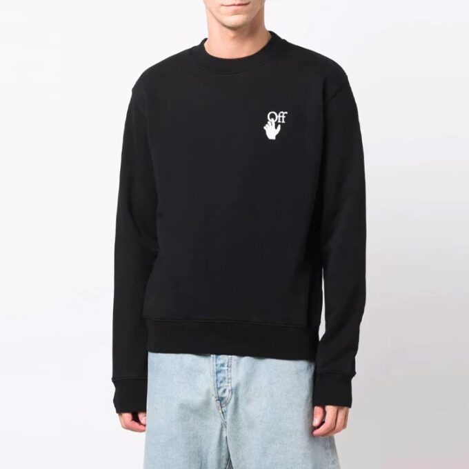 FW21 Versión con patrón de flechas y logotipo, negro