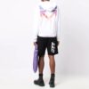 FW21 Versión de manga larga con estampado de Arrows, blanco