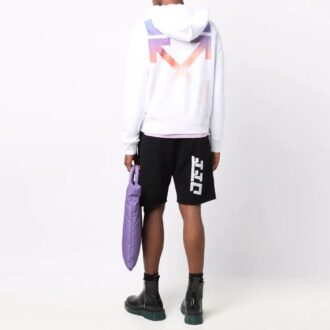 FW21 Versión de manga larga con estampado de Arrows, blanco