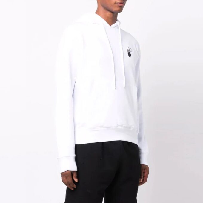 FW21 Versión de manga larga con estampado de Arrows, blanco