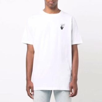 FW21 Versión de Pantalones Cortos con estampado de flechas Blanco