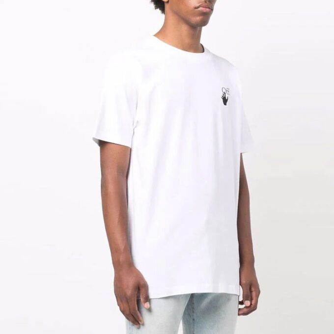 FW21 Versión de Pantalones Cortos con estampado de flechas Blanco