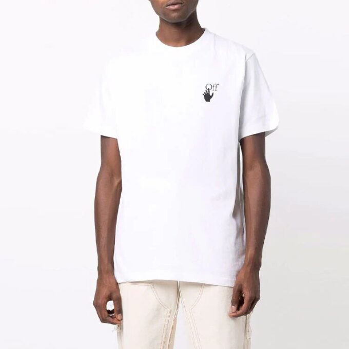 FW21 Versión de Pantalones Cortos con estampado de flechas Blanco