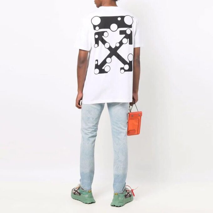 FW21 Versión de Pantalones Cortos con estampado de flechas Blanco