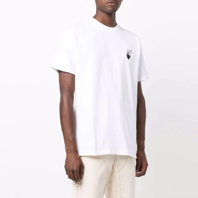FW21 Versión de Pantalones Cortos con estampado de flechas Blanco
