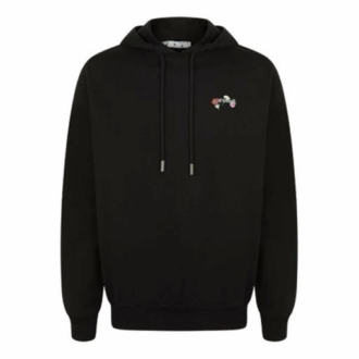 FW21 Versión estándar con letras y flores, unisex, negro