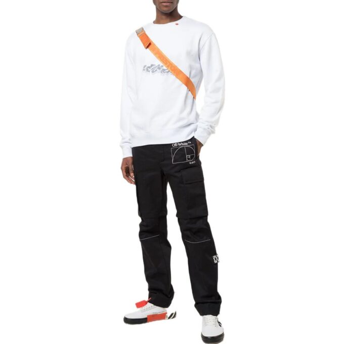 Sudadera con estampado de flechas «Blanco»