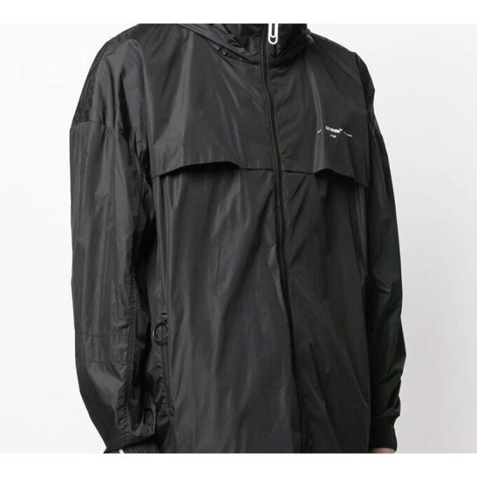 Gabardina urbana moderna Arrows para hombre, negro