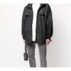 Gabardina urbana moderna Arrows para hombre, negro