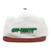 Gorra blanca con logotipo bordado con letras