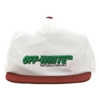 Gorra blanca con logotipo bordado con letras