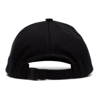 Gorra con aplique de calavera en negro y azul llama para hombre