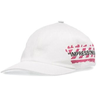 Gorra con visera Impressionism para hombre, color blanco